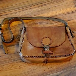 1970 vintage hippie purse belt woven latch bag satchel